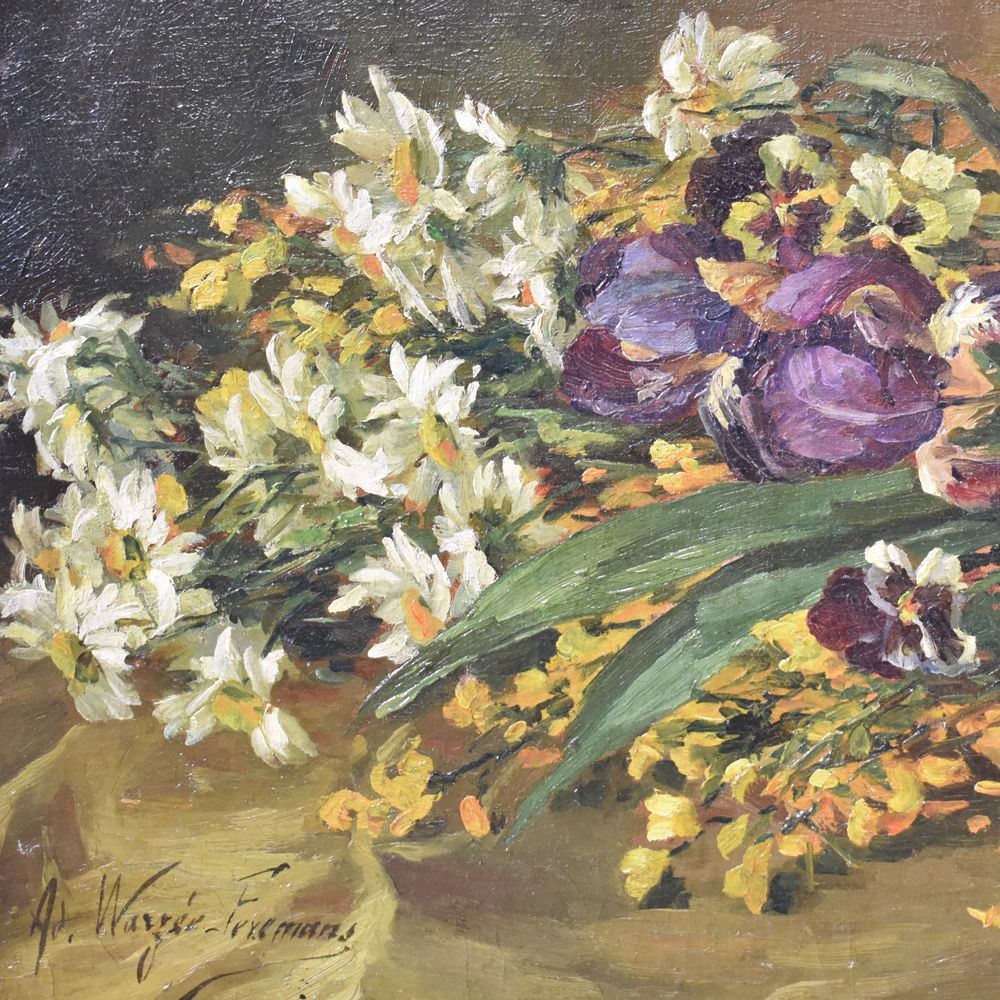 A flower painting oil painting flowers still life painting flower art paintings oil on canvas19th century5